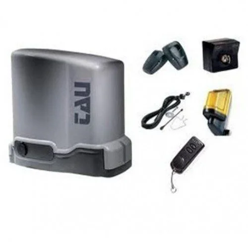 TAU T-ONE6B sliding gate motor kit with photocells, remote and warning light