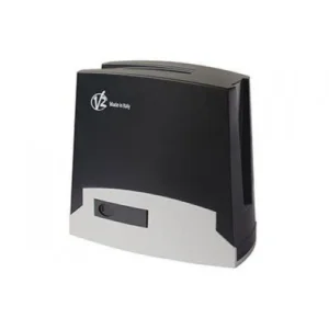 V2 TORQ 500 sliding gate motor with black housing and silver front panel